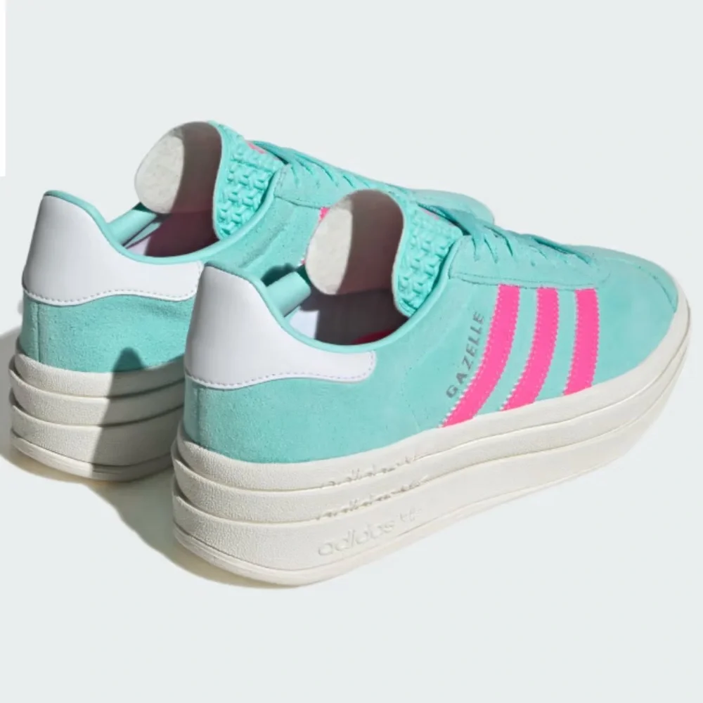 adidas Gazelle Bold Flash Aqua Lucid Pink - Picture 3 of 11